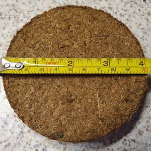 Peat Free Compost Single disc with tape measure 10cmsq