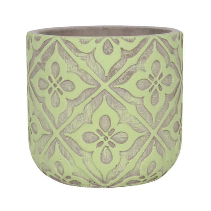 Green Patterned Plant Pot Suitable for indoor and outdoor ePots